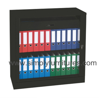 roller shutter door file cabinet with work surface