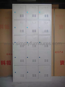China steel locker with 15 doors
