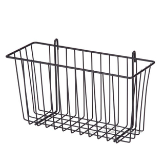 Hanging metal wire baskets
