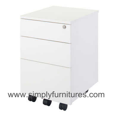 side pull handle mobile cabinet