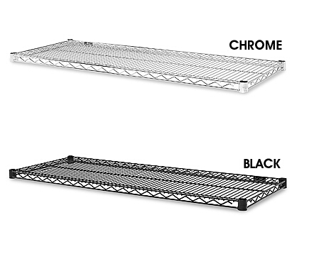 chrome plated wire shelf