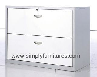 2 drawer metal lateral cabinet
