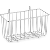 Hanging metal wire baskets