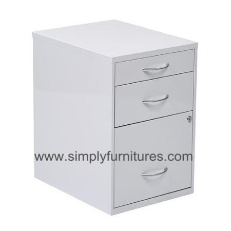 movable cabinet with 3 drawers