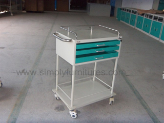 guard rail 3 drawers crash cart