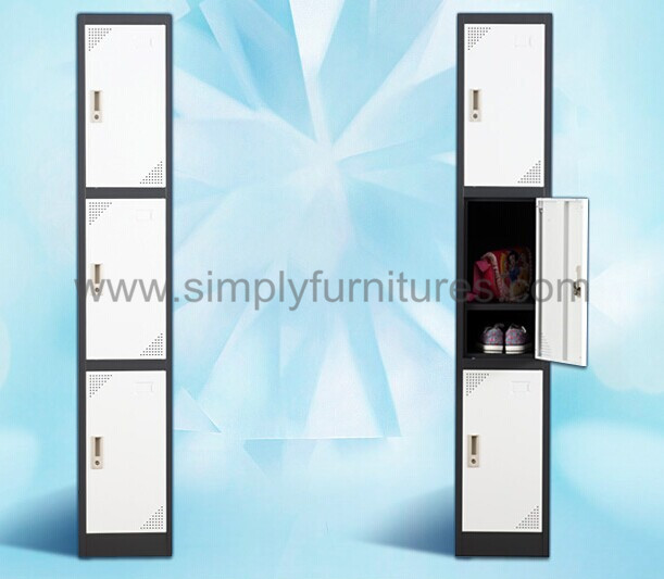 sturdy locker with 3 doors