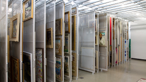 artwork storage rack