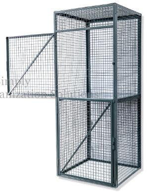 One Shelf Steel Wire Security Cage Stationary Material Factory